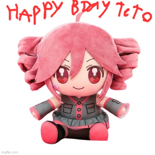 yeh | image tagged in teto plush | made w/ Imgflip meme maker