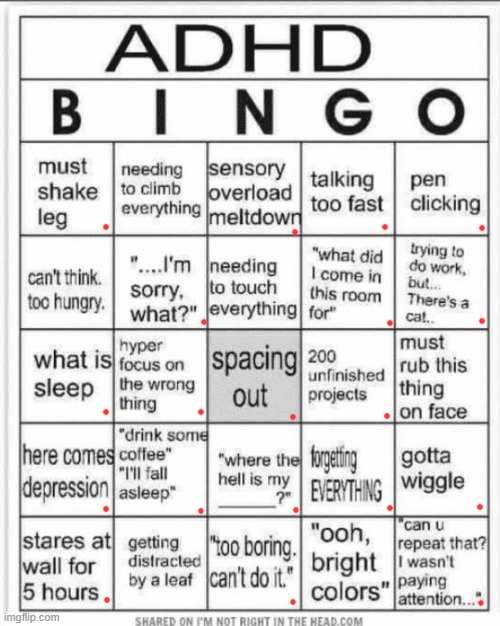 stereotype bingo | image tagged in adhd bingo | made w/ Imgflip meme maker