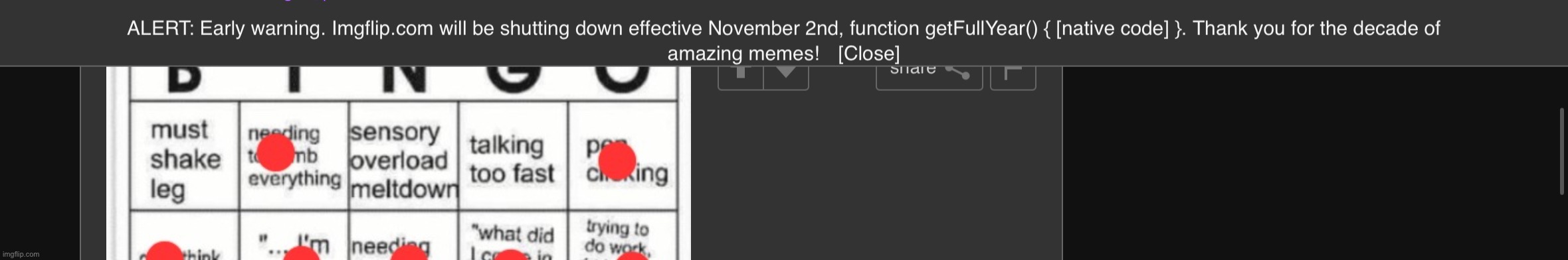 holy shit look guys look imgflip is shutting down guys look | made w/ Imgflip meme maker