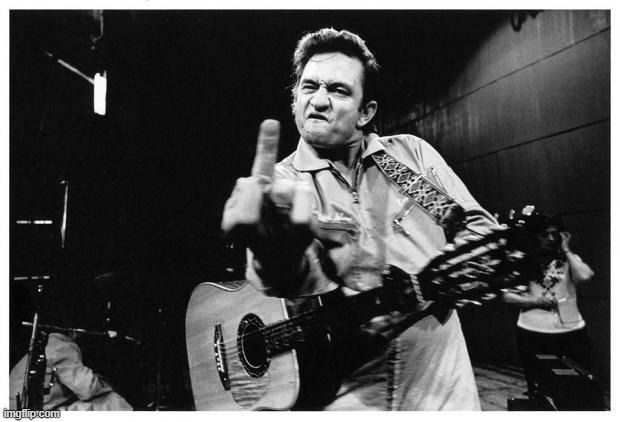 Johnny cash finger | image tagged in johnny cash finger | made w/ Imgflip meme maker