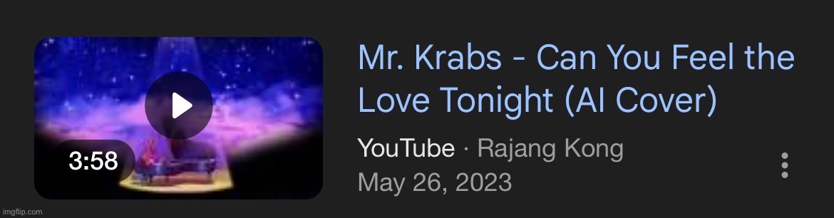 Can you feel the love tonight, Mr. Krabs? | image tagged in mr krabs,the lion king | made w/ Imgflip meme maker