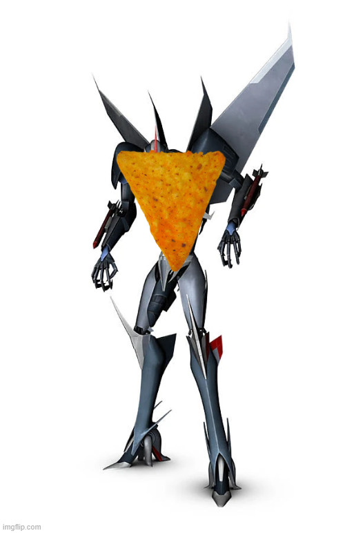 dorito, | image tagged in starscream,doritos | made w/ Imgflip meme maker