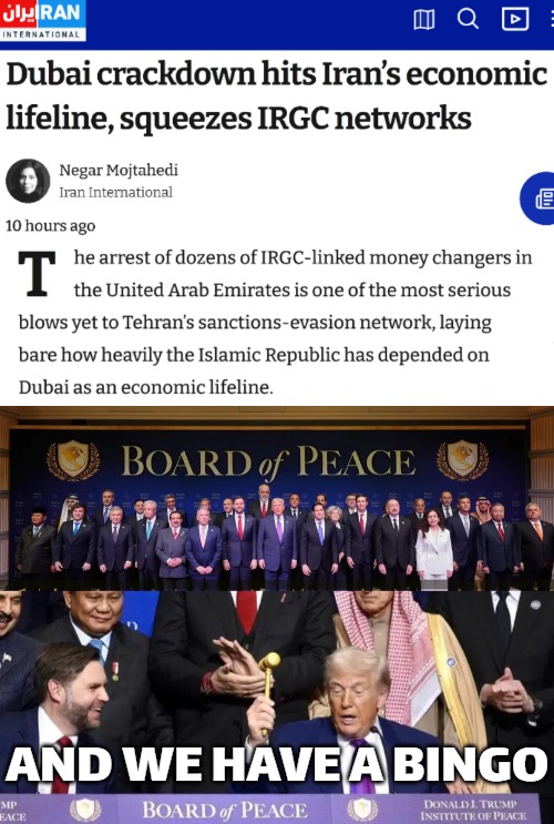 Who's the best ally in the middle east? The freaking middle east is!! The one that imperialist MSM hates to mention | And we have a bingo | image tagged in iran,politics,donald trump,middle east | made w/ Imgflip meme maker