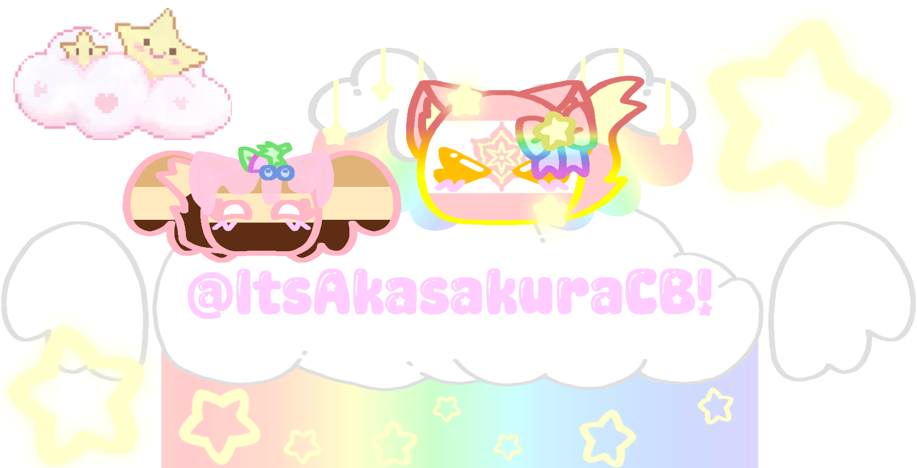 _ItsAkasakuraCB_ & Chizukeki watermark ✌︎(  •͈ ᗜ•͈ )✌︎ Blank Meme Template
