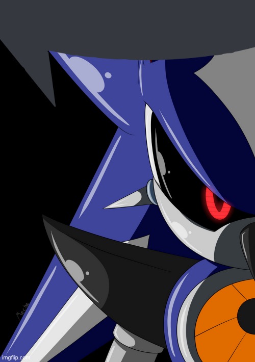 Neo Metal Sonic stare | image tagged in neo metal sonic stare | made w/ Imgflip meme maker