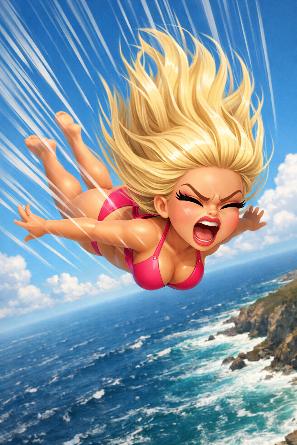 falling girlfriend Blank Meme Template