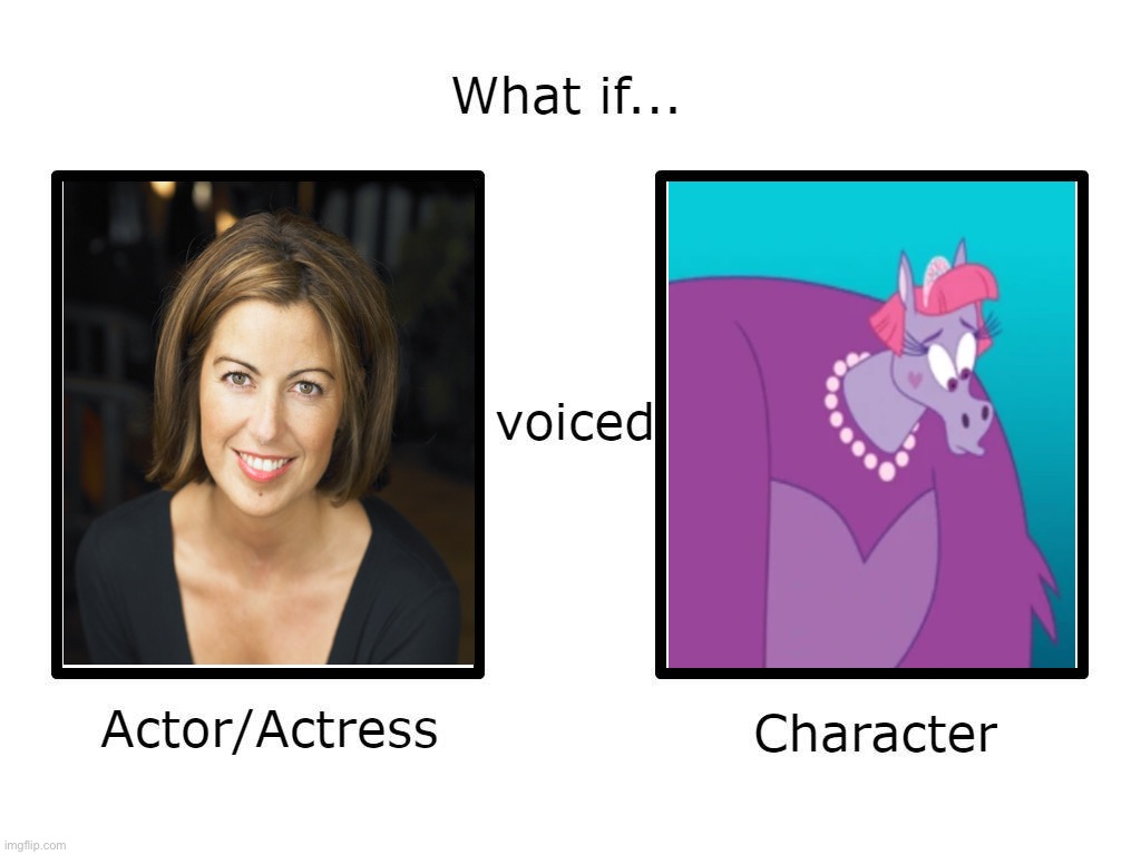 What if Katie Griffin Voiced of Princess Pony Apehands | image tagged in what if this actor or actress voiced this character,princess pony apehands,spliced,female voice,canadian | made w/ Imgflip meme maker