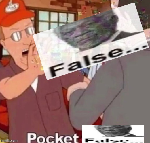 Pocket false | image tagged in pocket false | made w/ Imgflip meme maker