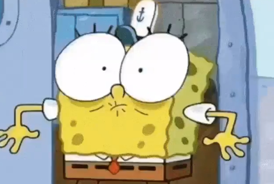 Spongebob shock Blank Meme Template