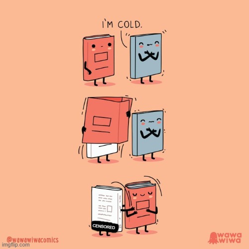 Censored | image tagged in books,cold,hardcover,sweater | made w/ Imgflip meme maker