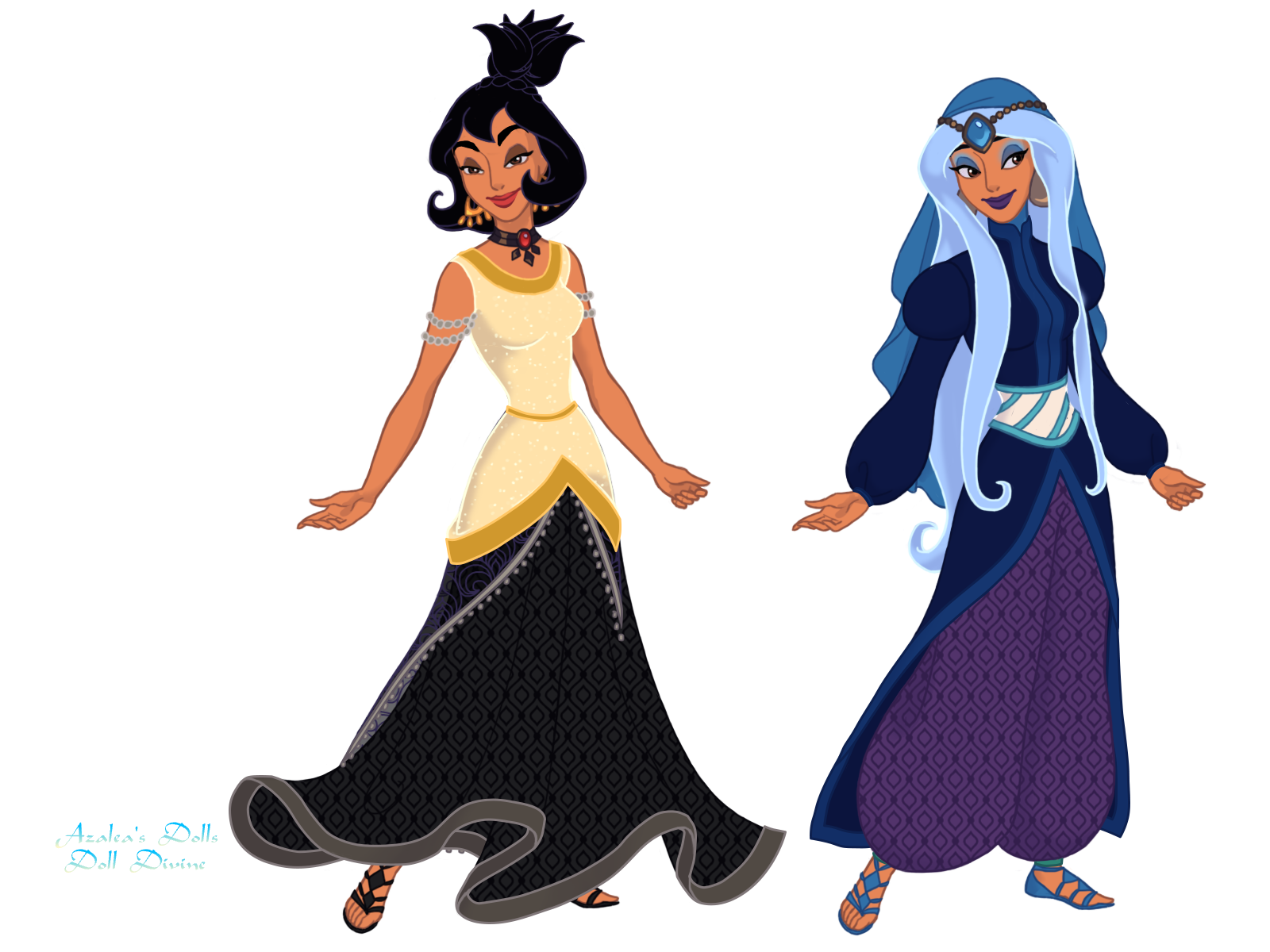 Sunstone and Lonnie (Female Friends) of Hero 108 Blank Meme Template