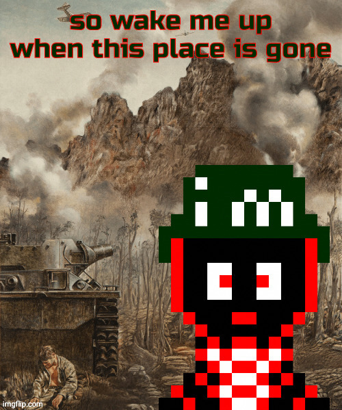 axel 1000yd stare | so wake me up when this place is gone | image tagged in axel 1000yd stare | made w/ Imgflip meme maker