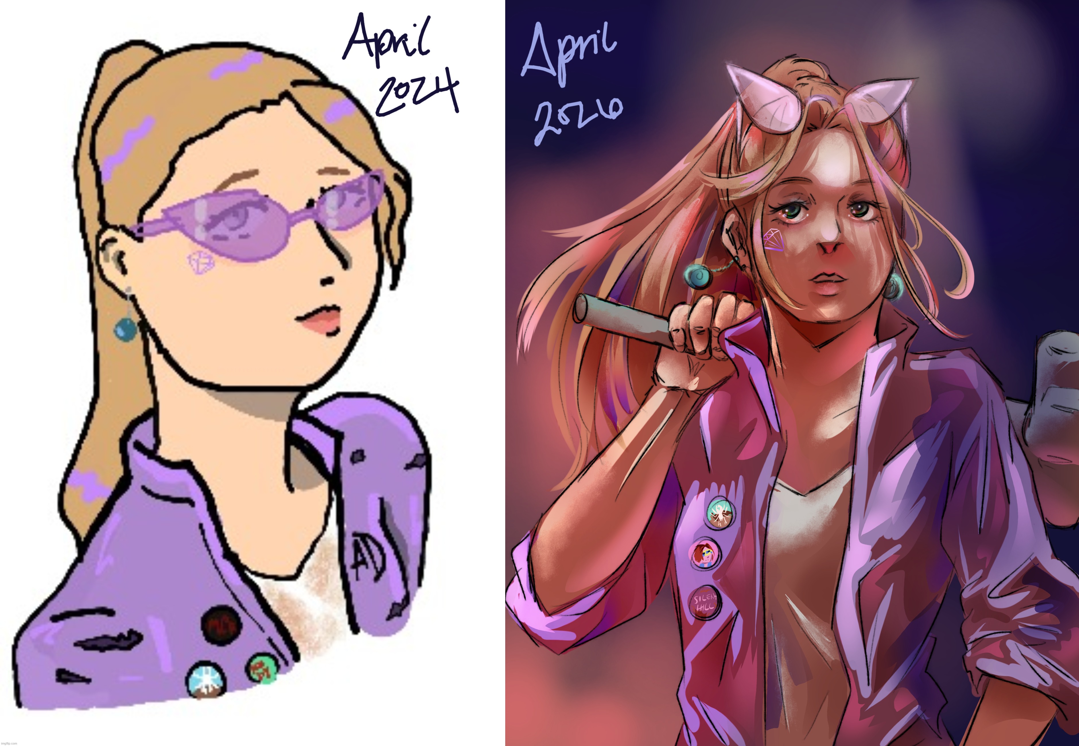 I'm very proud of how much better I've gotten c: | made w/ Imgflip meme maker