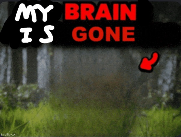 Our brains are GONE | image tagged in our brains are gone | made w/ Imgflip meme maker