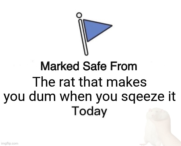 Really? We lost the plot bruh | The rat that makes you dum when you sqeeze it | image tagged in memes,marked safe from,rats | made w/ Imgflip meme maker