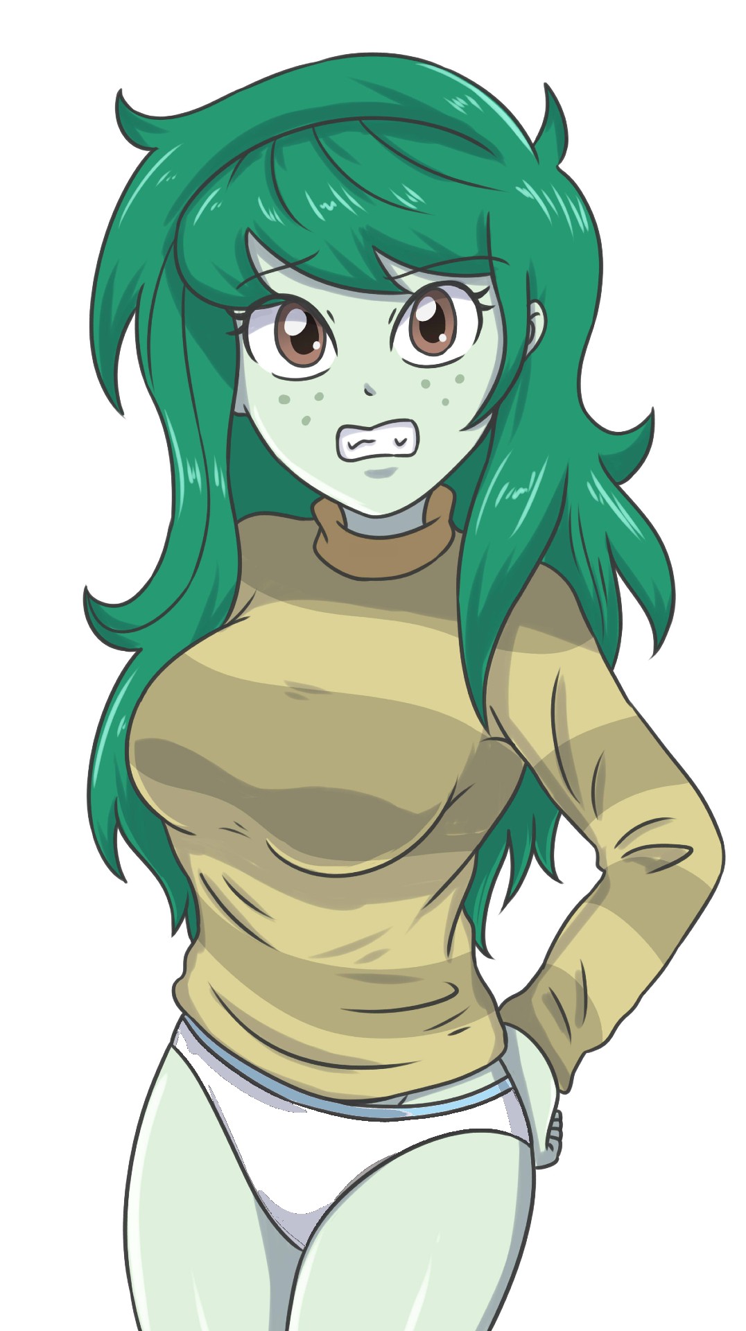 Wallflower Blush's Blue and White Underwear Blank Meme Template