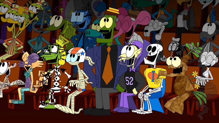 Cartoon Characters laughing Blank Meme Template