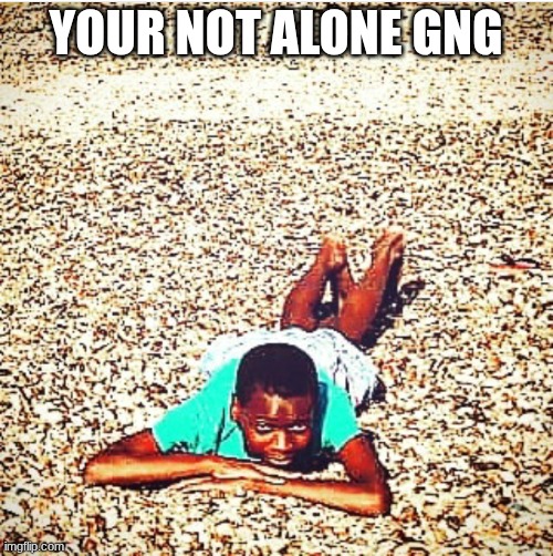 Your not alone gng | image tagged in you're not alone | made w/ Imgflip meme maker