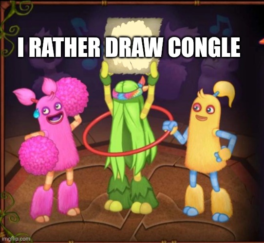 ELMOFAN6543 ANNOUNCEMENT TEMP!!! | I rather draw congle | image tagged in elmofan6543 announcement temp | made w/ Imgflip meme maker