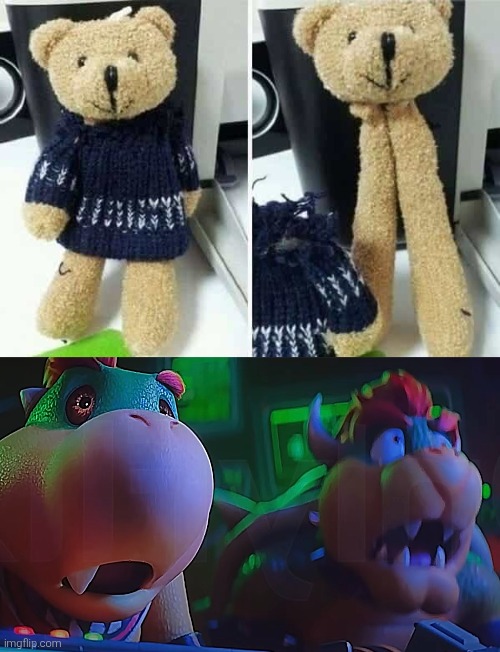 Nani da Frick? | image tagged in teddy bear,design fails | made w/ Imgflip meme maker