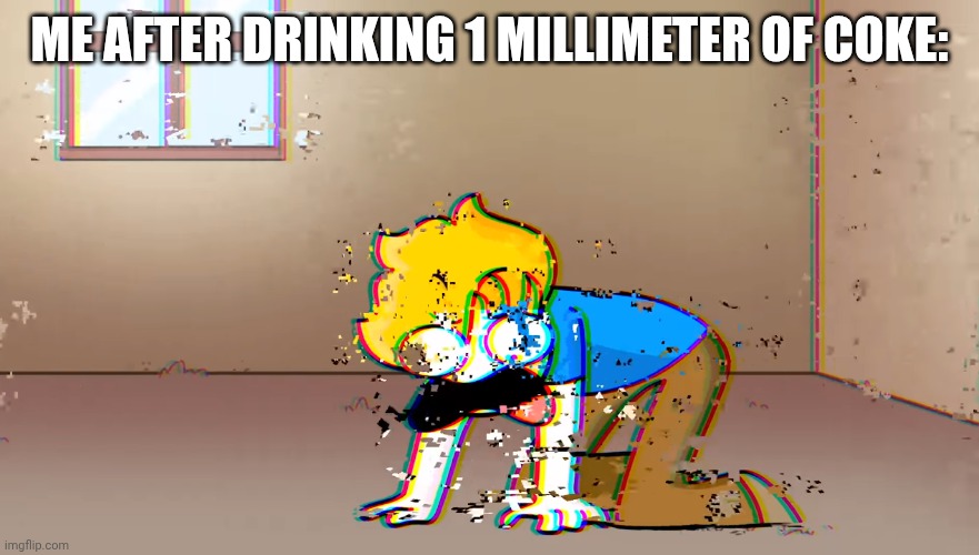 The fizz is the worst | Me after drinking 1 millimeter of coke: | image tagged in dying bryson | made w/ Imgflip meme maker