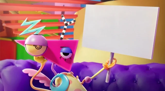 High Quality Zooble Holding Sign Blank Meme Template