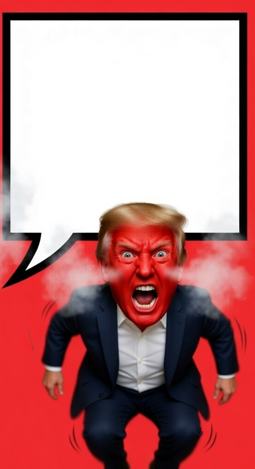 trump irate Blank Meme Template