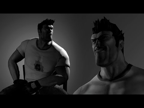 giga chad serious sam Blank Meme Template