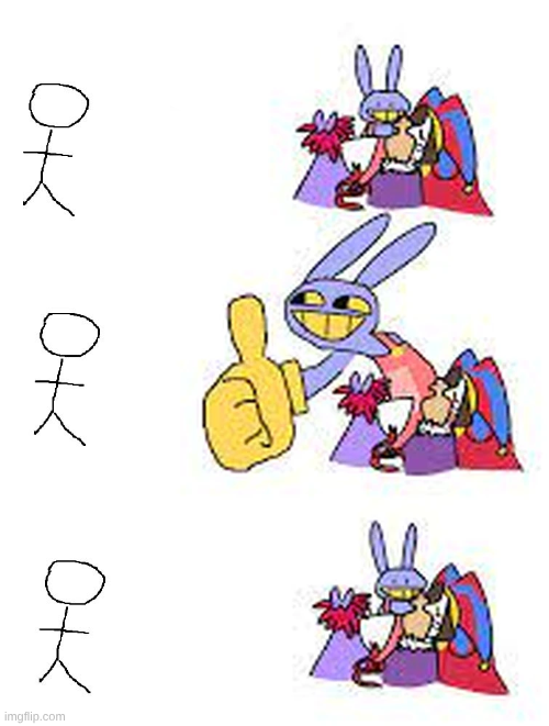 High Quality TADC Big Thumb Guy Blank Meme Template