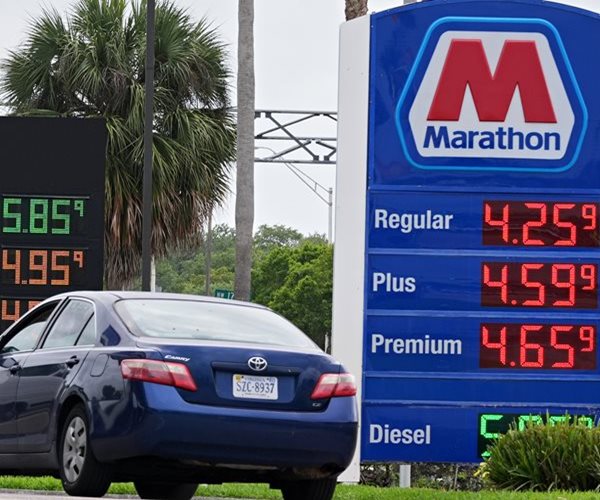 Gas station prices April 2026 Blank Meme Template