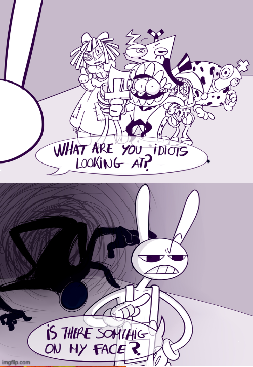 Monster behind Jax Meme Blank Meme Template