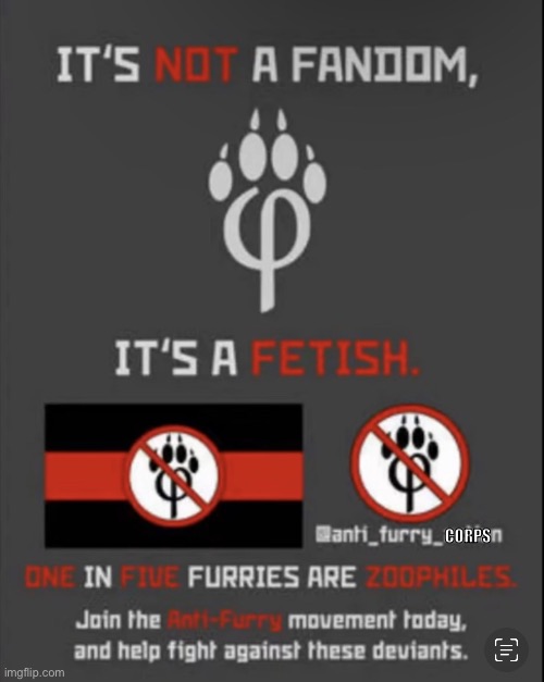 anti furry recruitment | corps | image tagged in anti furry recruitment | made w/ Imgflip meme maker