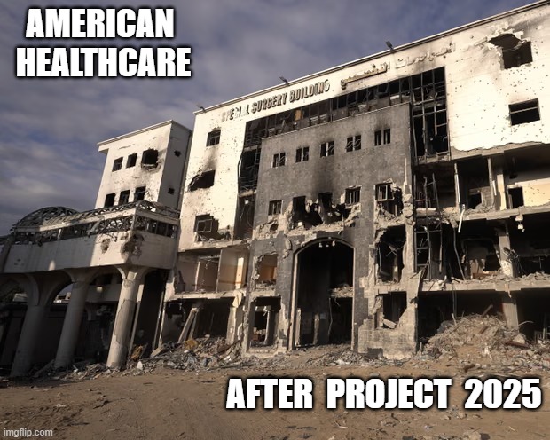 Healthcare Plan Trump | american  healthcare; after  project  2025 | image tagged in stop reading the tags | made w/ Imgflip meme maker