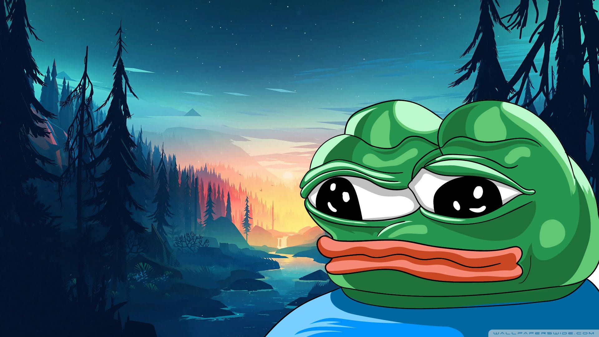 Sad Pepe the frog Blank Meme Template