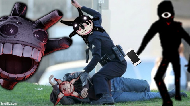 Some doors thing I made. | image tagged in cop beating,doors | made w/ Imgflip meme maker