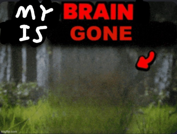 Our brains are GONE | image tagged in our brains are gone | made w/ Imgflip meme maker