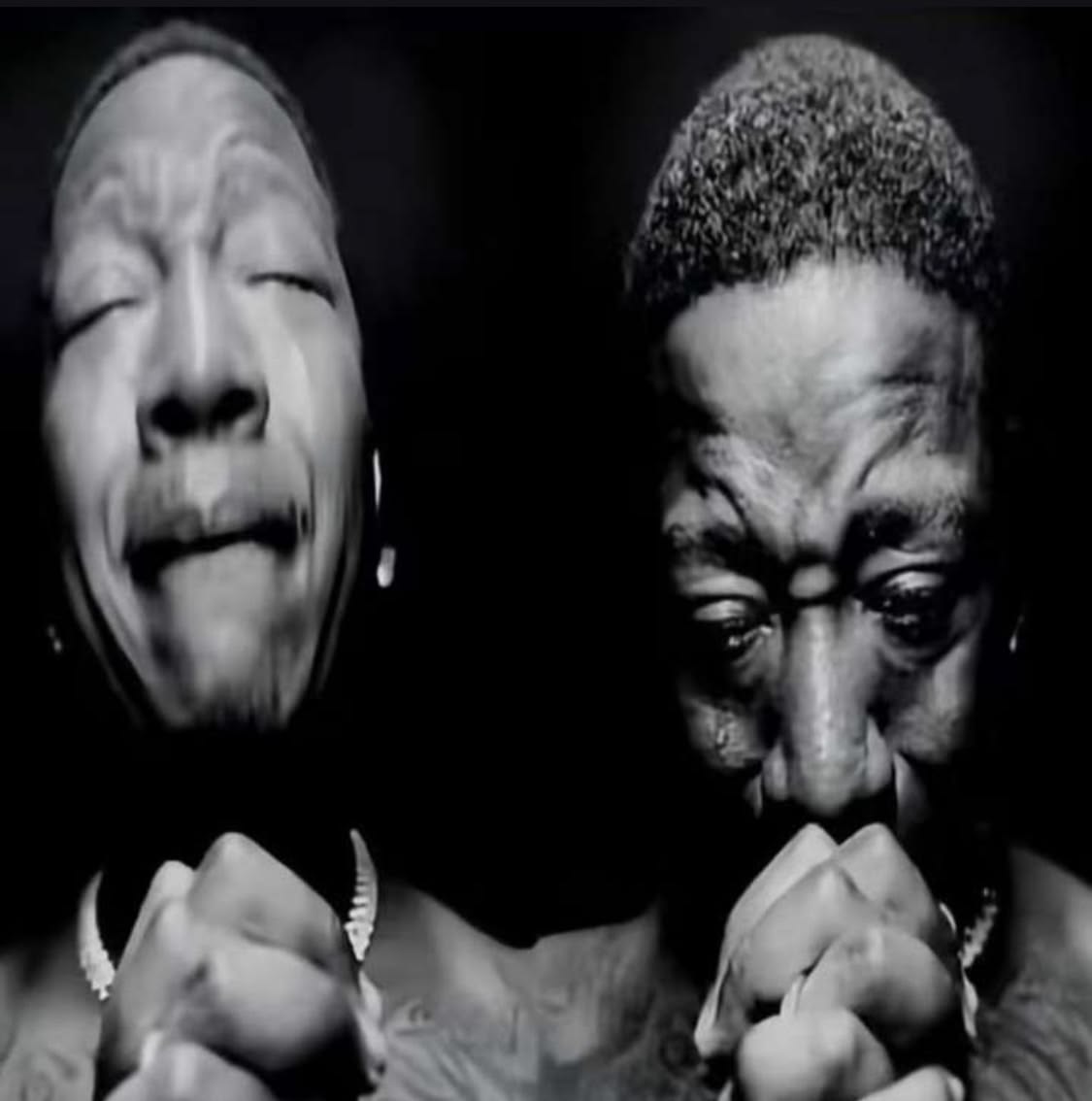 guy crying black and white Blank Meme Template