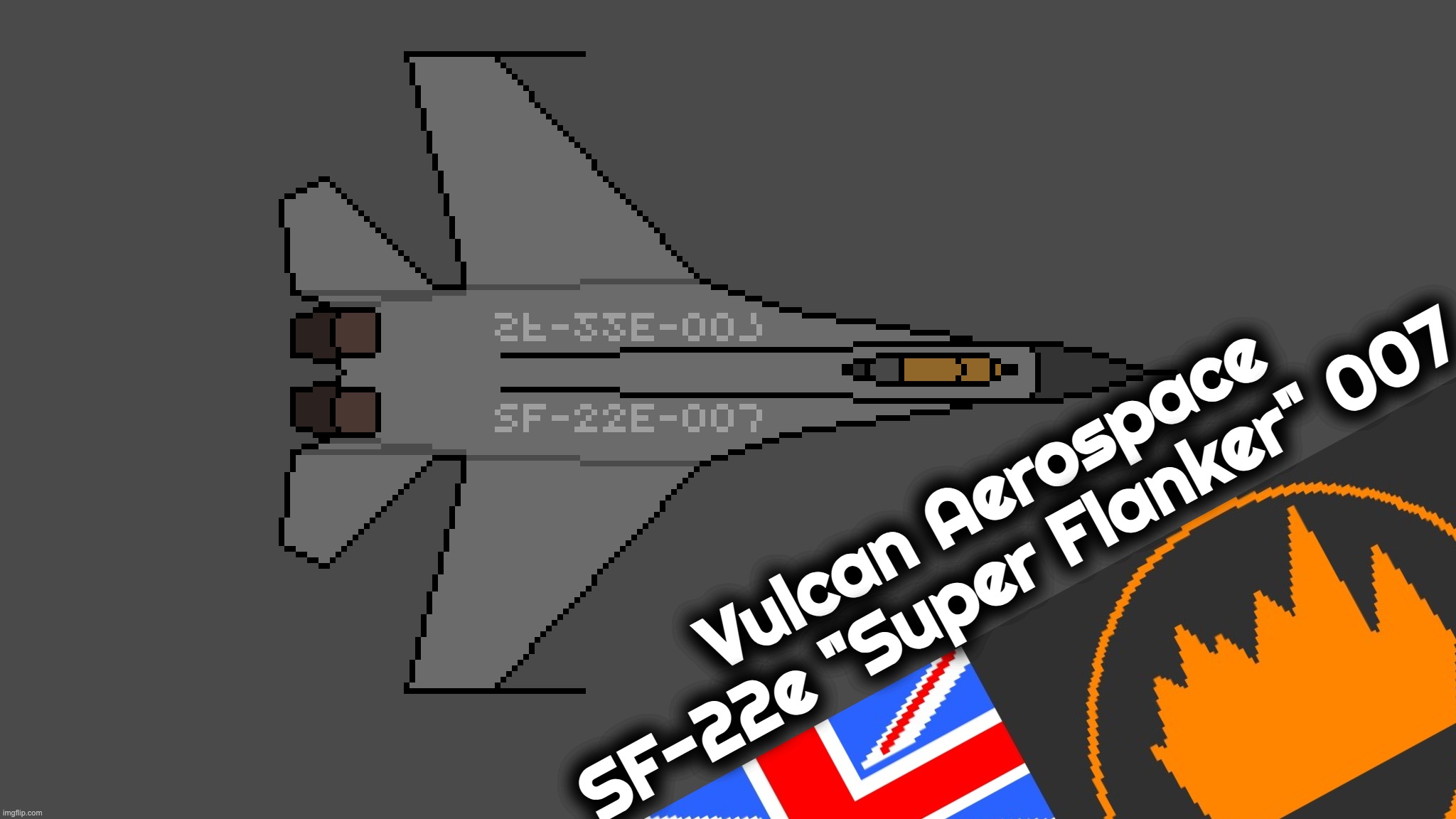 Vulcan Aerospace SF-22e "Super Flanker" 007 | image tagged in jetdex,fictional | made w/ Imgflip meme maker