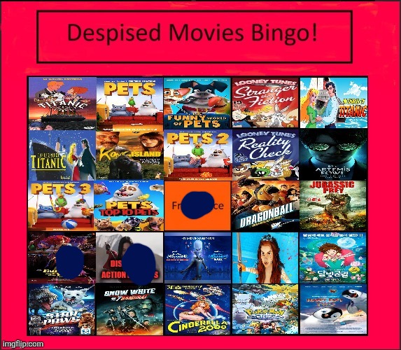no bingo (maybe that's a good thing seeing how these are all crappy movies) | image tagged in awful movies bingo,no no stay with me | made w/ Imgflip meme maker