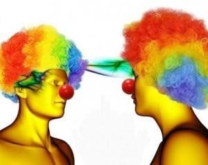 clown to clown communication Blank Meme Template