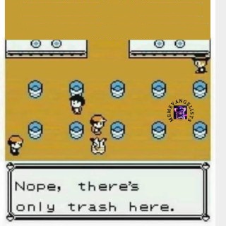 Nope, only trash here Blank Meme Template