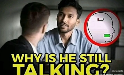 why is he still talking Blank Meme Template