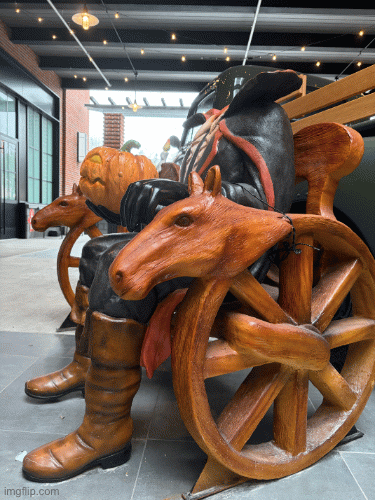 Heading Into Halloween | image tagged in sleepy hollow,decicco and sons,pumpkin pleaser,ichabod crane,halloween,brian einersen | made w/ Imgflip images-to-gif maker