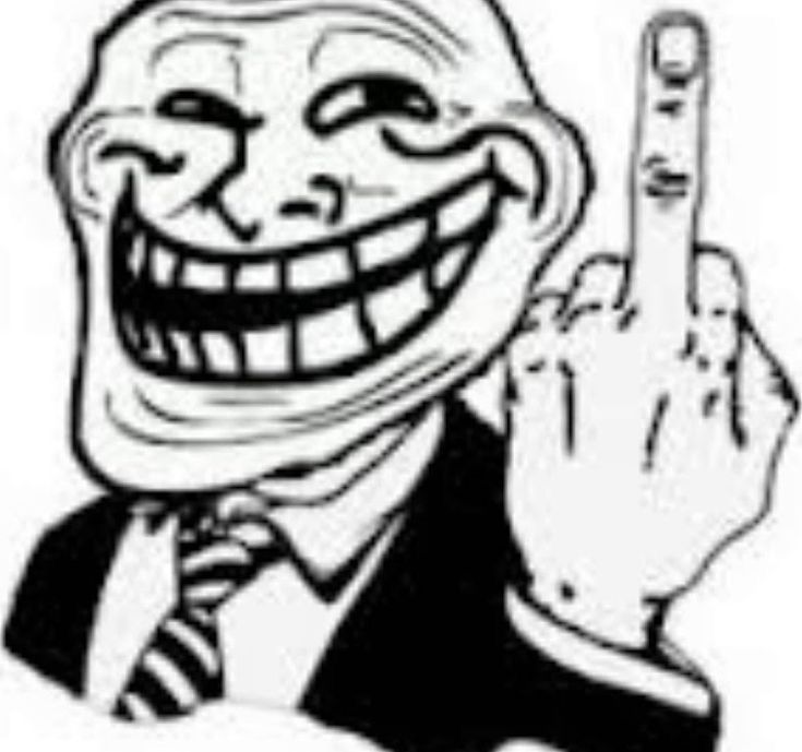 trollface fuck u Blank Meme Template