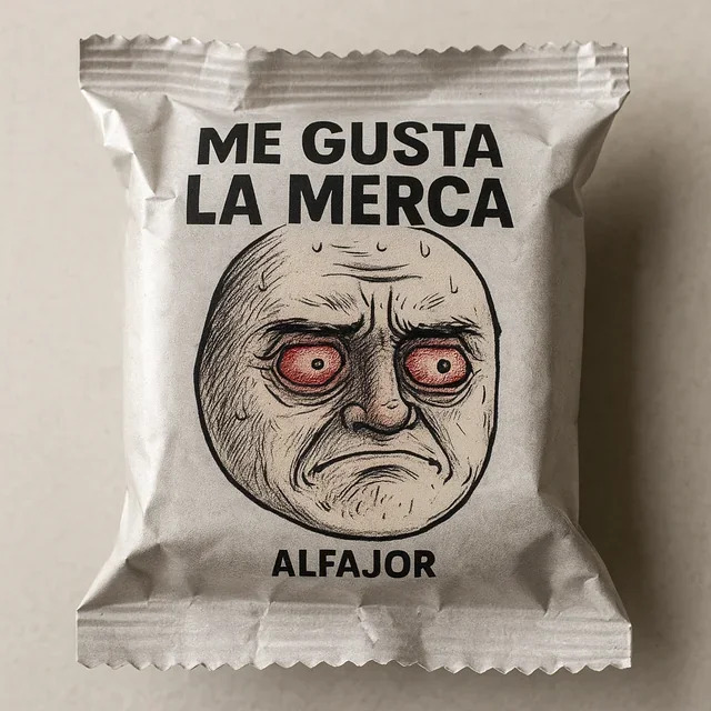 Alfajor me gusta la merca Blank Meme Template
