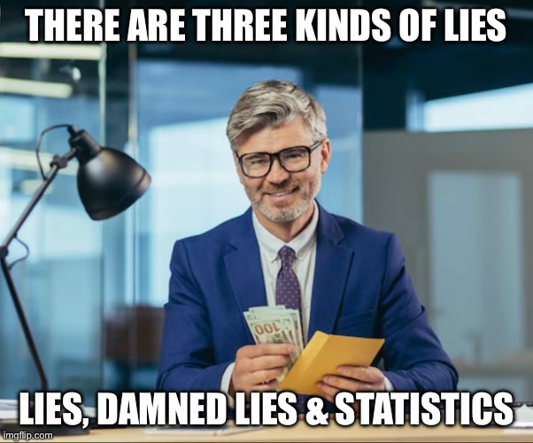 There are 3 kinds of lies | There are three kinds of lies; Lies, damned lies & statistics | image tagged in funny | made w/ Imgflip meme maker