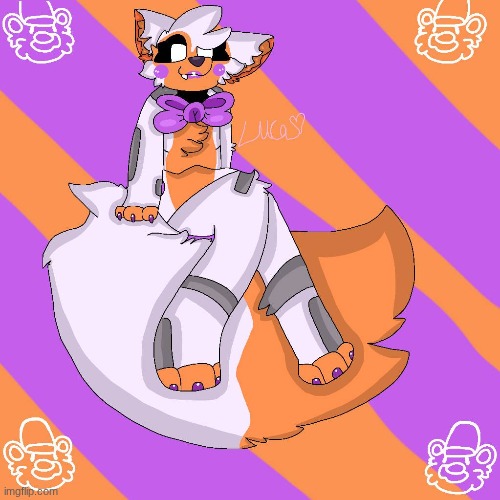 lolbit is so cool | image tagged in art by luca245 | made w/ Imgflip meme maker