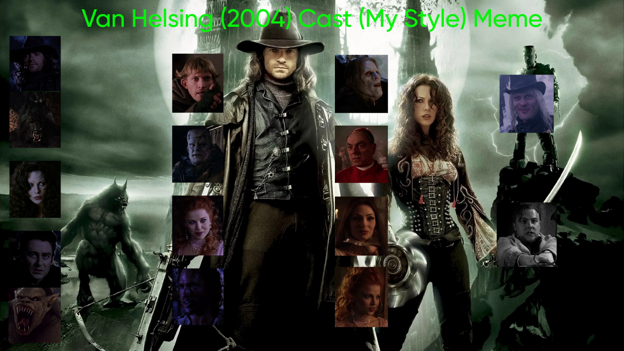 Van Helsing (2004) Cast (My Style) Blank Meme Template