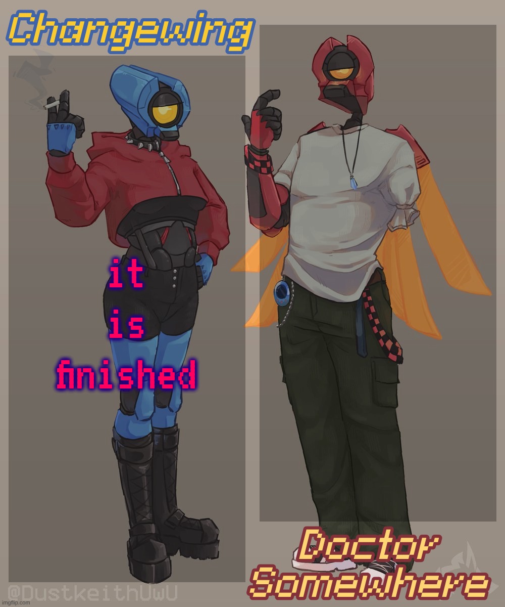 Changewing & Doctor Somewhere Ultrakill Shared Template 2 | it is finished | image tagged in changewing doctor somewhere ultrakill shared template 2 | made w/ Imgflip meme maker