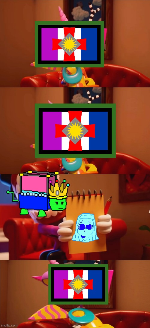 look at this cool OC I drew! | image tagged in look at this cool bee i drew | made w/ Imgflip meme maker